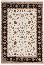Rug Culture Hand Knotted Narayan Wool Rectangle Rug Cream 241X168Cm