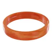 Dark Orange Round Shiny Marbled Lucite Bangle Bracelet Ladies Standard Size