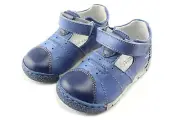 Kornecki Boys leather shoes (fall spring shoes) 03336 Blekit/S (made in Poland)