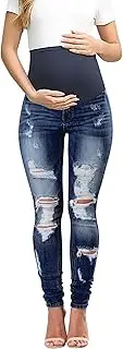 [BISUAL] Maternity Jeans Over The Belly Slim Stretch Maternity Pants Casual Maternity Work Pants