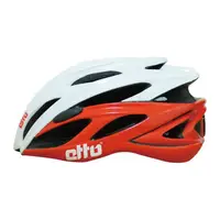 在飛比找蝦皮商城優惠-ETTO X6 自行車安全帽/頭盔-白紅-崇越單車