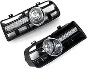 Car Fog Lamp Assembly For VW For Golf MK4 1997-2006 1 Pair Car LED DRL Headlights Day Running Lights Fog Lamps Lights Headlight Fog Lights Front Bumper Fog Light