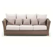 Coco 3 Seater Outdoor Wicker Lounge - Outdoor Wicker Lounges