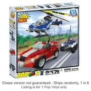 Action Town 300pc Police Construction Set Chase Ships 1 in 6