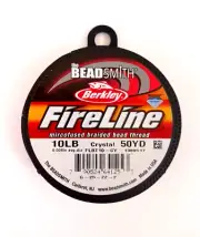 Berkley Fireline Crystal 10LB 50Yd braided fish line bead thread lures tackle