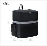 35L INSULATED Waterproof Food Delivery Bag for UBEREats, Dashers, Grubhubbers