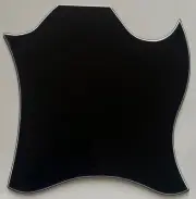 For Fit US Gibson SG Standard Blank Full Face Style Guitar Pickguard 3 Ply Black