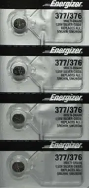 4 Energizer 377 376 Silver Oxide Watch Batteries SR626SW SR626W