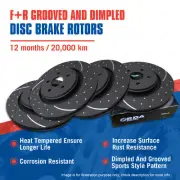 Front + Rear Slotted Disc Brake Rotors for Toyota Corolla AE82 Seca 85-88 (for: Toyota)