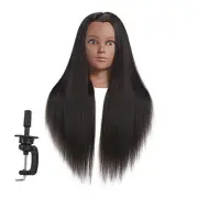 Mannequin Head 26"-28" Super Long Synthetic Yaki Fiber Hair Manikin Head