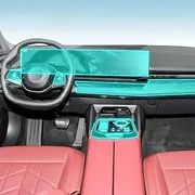 Car Interior Film Dashboard Piano Board Shift Center Console Anti-Scratch Transparent TPU Protection Film,for BMW G60 l5 Series 5 2024 (Style for LHD)