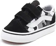 [Vans] Shoes Old Skool V PRYMARY Camo Code VN000D3Y9AI, Black, Grey, White, 26 EU, Black, 9.5 US