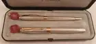 Parker Sonnet Set Fougere Fountain Pen & 0.5 Pencil Sterling Silver New In Box