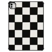 iPad Pro 11-inch (M4) iPad Impact Case Check Pattern Black Big iPad