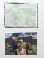 Mars Attacks Occupation Printing Plate Black #13 Martian Attacking an Old Granny