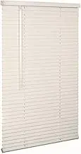 LOTUS & WINDOWARE Cordless 1" Aluminum Mini Blind 36" Wide x 60" Long, Alabaster (AMX3660AL)