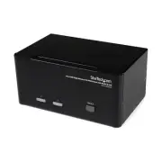 StarTech.com 2 Port Triple Monitor DVI USB KVM Switch with Audio & USB 2.0 Hu...