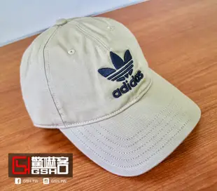 【驚嚇客】Adidas 老帽 三葉草 黑 灰 卡其