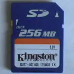 KINGSTON 金士頓 256MB SD MEMORY CARD 存儲卡