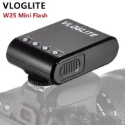 VLOGLITE W25 Mini Camera Slave Flash Light Speedlite Canon Nikon Sony Ricoh GR3