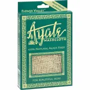 Flower Valley Ayate Hand-Woven Natural Agave Washcloth 1 Count BOX DAMAGED