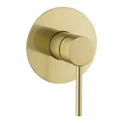 Round Wall Tap Shower Basin Mixer Tap Bath Tub Vanity Spout Brushed Gold