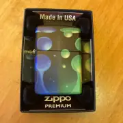 Zippo 03034 Groovy Trippy LAVA LAMP Design 540 Color Lighter + FLINT PACK
