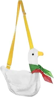 [MOKKHNB] 1Pc Adorable Duck Plush Single Shoulder Bag for Cute Cartoon Design Lightweight Compact Duck Backpack for Daily Use Fashion Statement