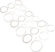LOLIPPYY 3 Sets Stainless Steel Acoustic Guitar Strings Guitar String Replacement Kit For Beginner Professional Guitarists Various Music Styles