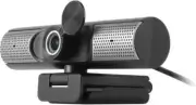 HD 1080P Webcam AWCS06F – USB-C/USB-A w/ Built-in Mic & Speakers – Black