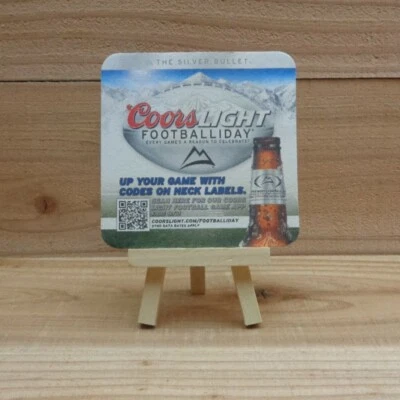 COORS LIGHT - FOOTBALLIDAY "Coasters x10" NOS - New Old Stock