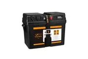 San Hima Battery Box Portable 12V 2x USB & Cig Socket Deep Cycle AGM Universal
