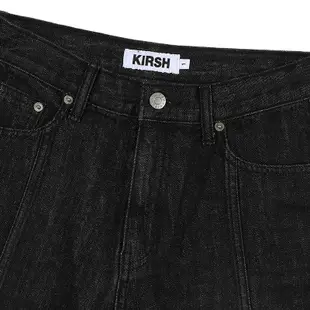 [KIRSH] KIRSH 寬版牛仔短褲（黑色）