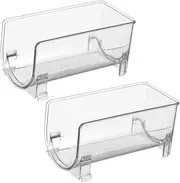 Zerodeko Modern Drawer Style Wine Racks 2 Pack for Refrigerator Bar and Living Room