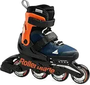 Rollerblade Microblade Boy's Adjustable Fitness Inline Skate Midnight Blue/Warm Orange
