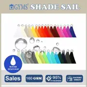 Outdoor Waterproof Shade Sail Sun UV Block Triangle Rectangle Canopy Sail Cloth
