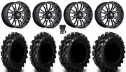 MSA ThunderLips 14" Wheels Machined 28" Swamp Lite Tires Pioneer 1000 / Talon