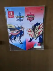 Pokemon Sword and Shield Fabric Banner Sign Flag Galar Region Nintendo Gamestop