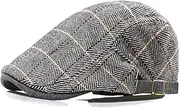 [Taidor] Men's Cotton Newsboy Hats Flat Ivy Gatsby Cap Irish Cabbie Ivy Driving Hunting Hat