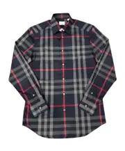 checkered shirt S,XL,XS,L,M NAVY/GREY
