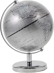 GARIOUANS Educational World Globe with Stand for Modern Desktop Globe Map for Office Classroom Home Decor Space Saving Geography Learning Tool
