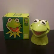 Vintage Kermit The Frog Mug Applause Muppets Ceramic Figural Mug Mint Condition