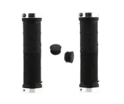 Pair Cycling Lock-on Handle Grips For Bicycle Road MTB BMX Bike Handlebar silver