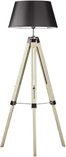 Modern Retro Tripod Floor Lamp Home Bedroom Living Room Reading Office Light - Black