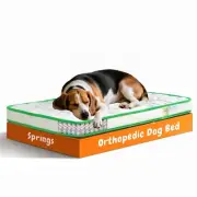 Orthopedic Dog Bed for Medium Dogs - Memory Foam, Springs, Washable Cover, Wa...