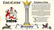 Genning-Mcjennings COAT OF ARMS HERALDRY BLAZONRY PRINT