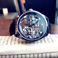 在飛比找蝦皮商城精選優惠-🔥熱賣爆款🔥2021新款瑞士認證純機械錶手錶鏤空防水陀飛輪真