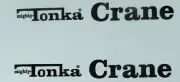 water slide decal set for Mighty Tonka Crane W/TRACKING