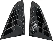 1 Pair Car Rear Window Louver Shutter Trim Cover Compatible for Ford Mustang 2015-2023 Side Louver Air Vent Scoops Spoiler