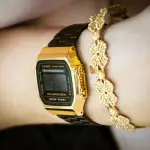 CASIO 卡西歐 台灣原廠公司貨 經典復古造型部落客最愛 #A168WEGB-1B